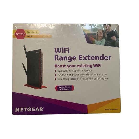 NETGEAR EX6200 Wireless WiFi Range Extender AC1200 Sealed NEW - Picture 1 of 6